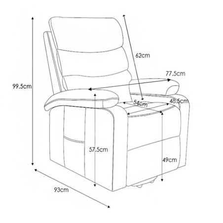 Sillón Relax Eléctrico con Incorporador, Masaje y Calor