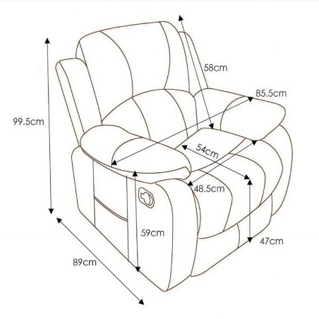 Sillón Relax Eléctrico Elevable con Masaje y Calor