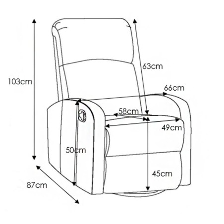 Sillón Relax Eléctrico Premium Plus con Auto-Ayuda