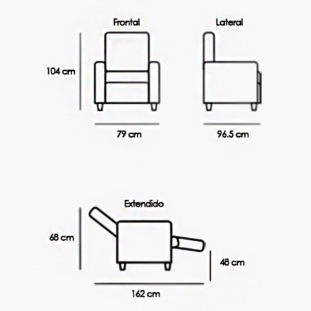 Sillón Mecedora Relax Reclinable