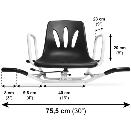 Silla Giratoria para Bañera con Respaldo