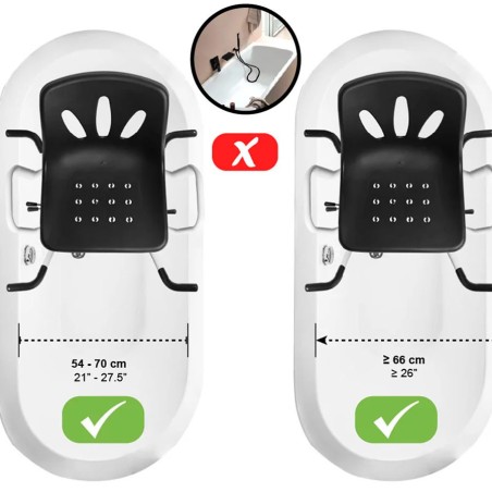 Silla Giratoria para Bañera con Respaldo