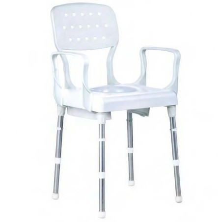 Silla de Ducha - WC Lyon con Respaldo y Reposabrazos