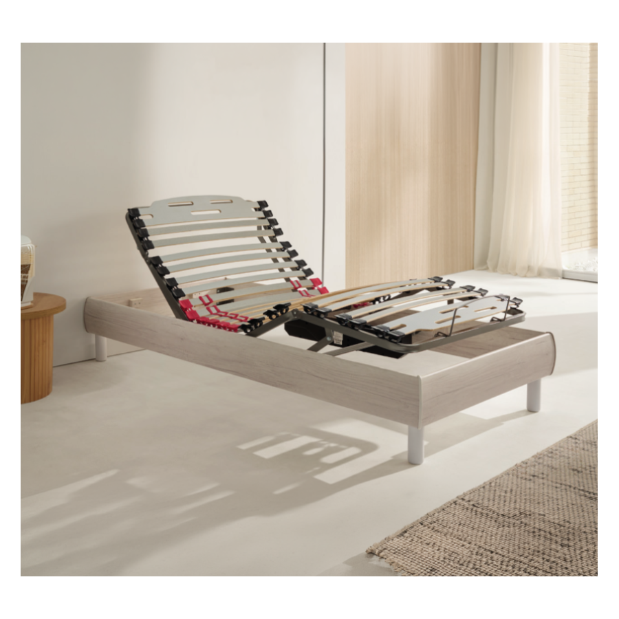 Cama Articulada Eléctrica con Motor Inalámbrico y Estructura Decó