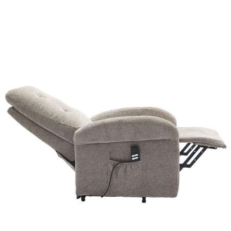Sillón Relax Eléctrico con 2 Motores Tapizado en Chenilla