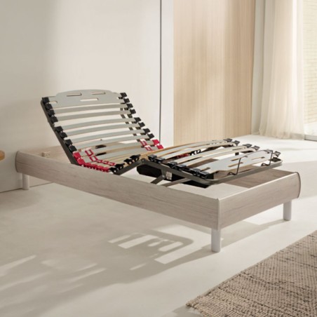 Cama Articulada Eléctrica con Motor Inalámbrico y Estructura Decó