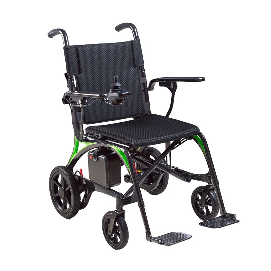 Silla de Ruedas Eléctrica Plegable de Fibra de Carbono R820