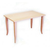 Mesa Auxiliar Rectangular con Pata Curva