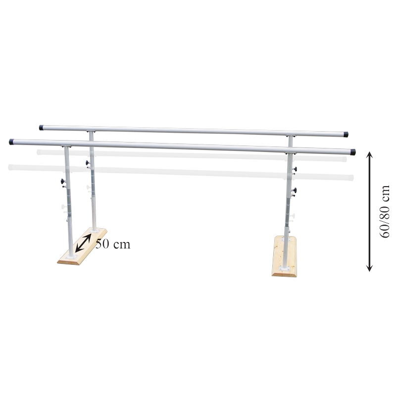 Paralela Infantil Plegable 2 Barras Regulable en Altura 2m Paralela Infantil Plegable 2 Barras Regulable en Altura 2m