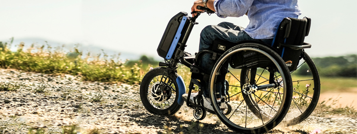 Handbike todoterreno para silla de ruedas