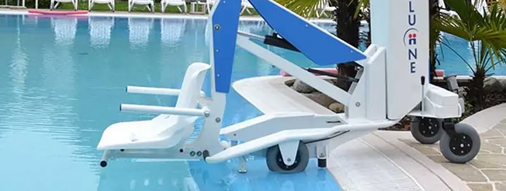 grua para piscina con baterias