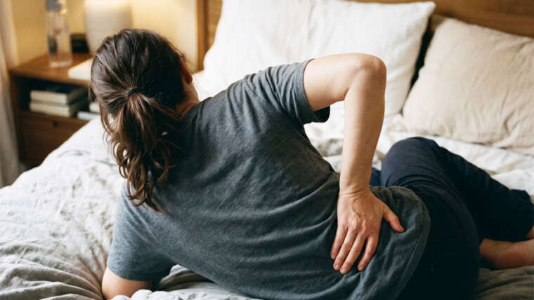 ¿Cómo dormir con hernia discal? Posturas y ayudas que marcan la diferencia