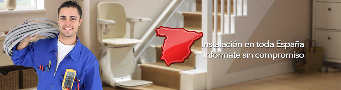 Instalación en toda España de las sillas salvaescaleras Instalación en toda España de las sillas salvaescaleras