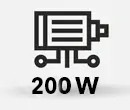 200 W.