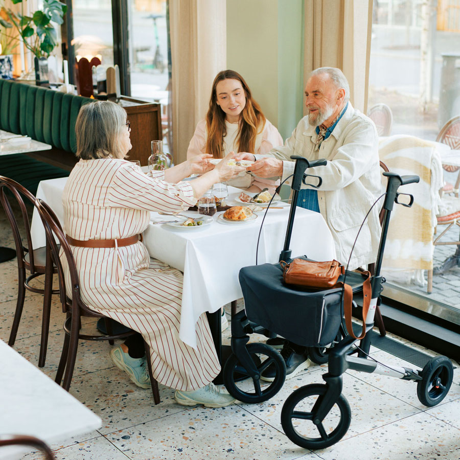 Rollator TOPRO Olympos ATR todo terreno outdoor con ruedas grandes