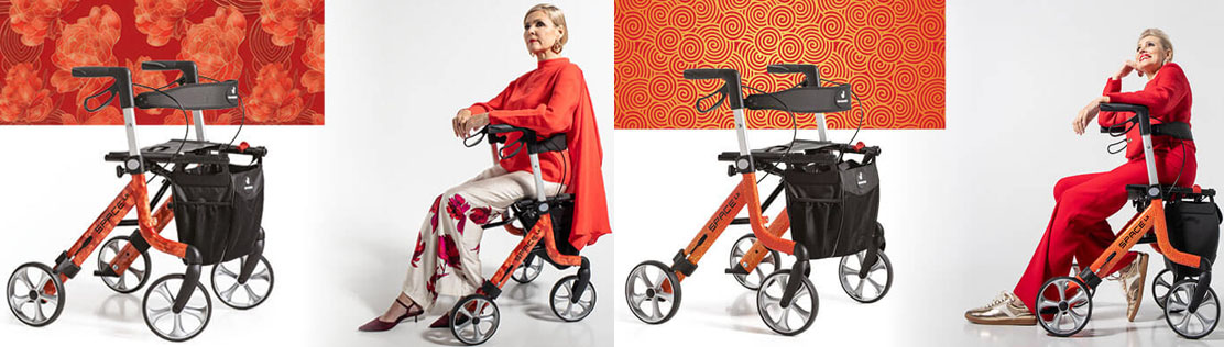 Andador moderno estampado