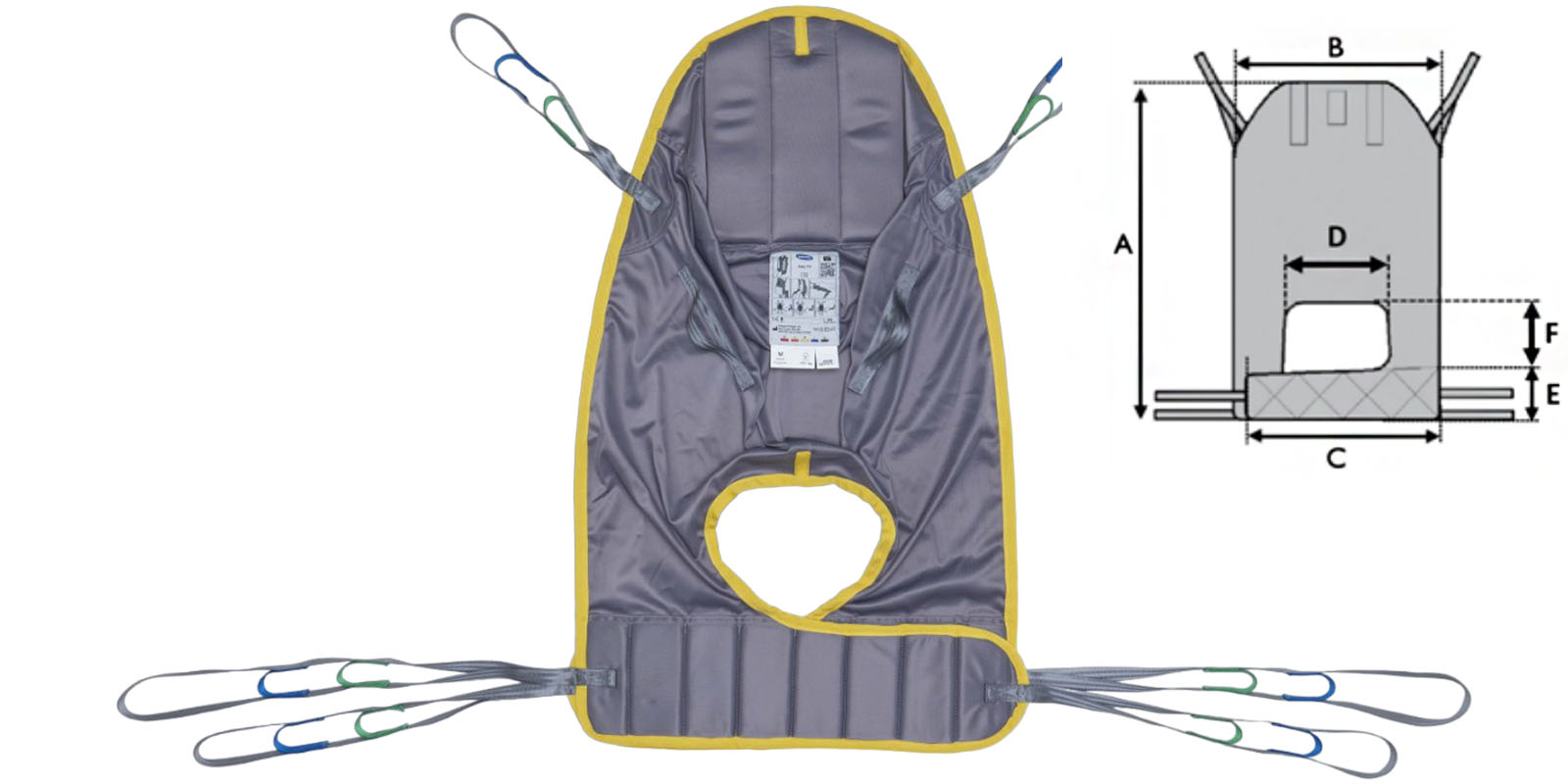 Medidas Arnés Easy Fit Invacare