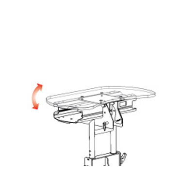 Bandeja de servicio de plexiglás - tamaño mediano