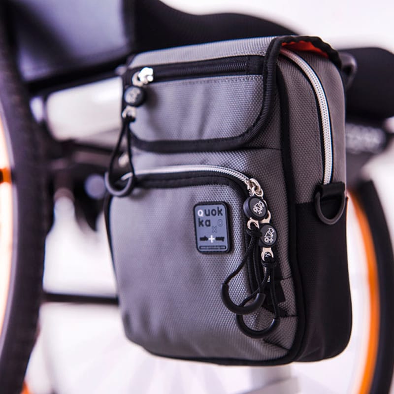 Bolsa Vertical Negra y Gris