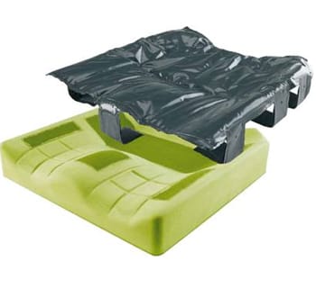 Cobertura dual de gel de silicona líquida sobre todo el cojín