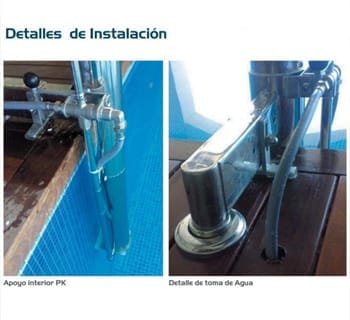 Instalación del elevador acuático