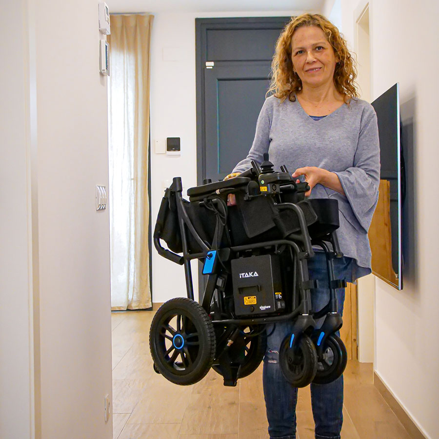 Silla de ruedas eléctrica para transportar Silla de ruedas eléctrica superligera