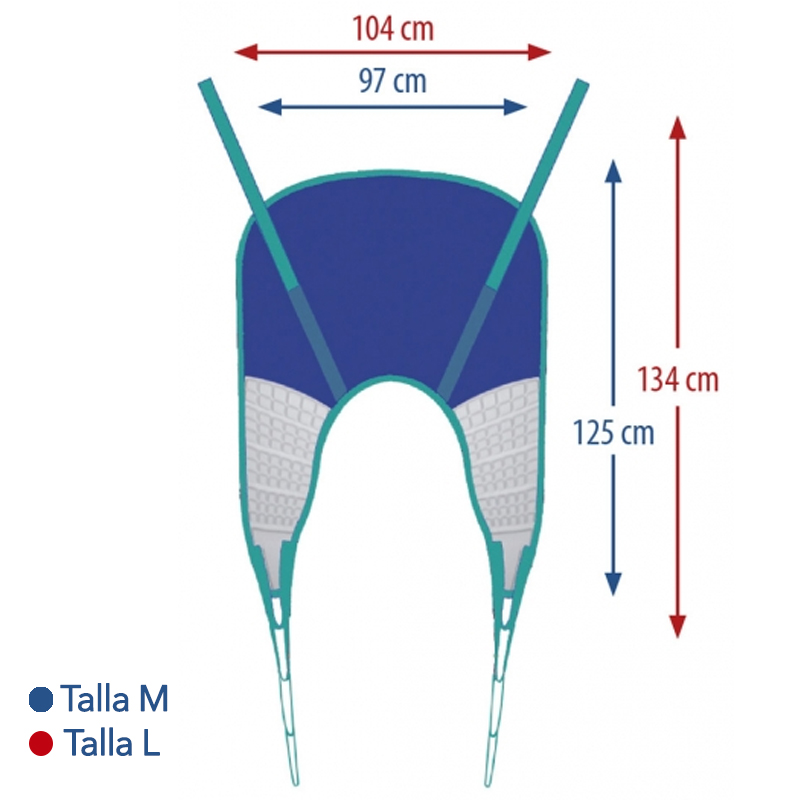 Arnés universal Confort Medídas