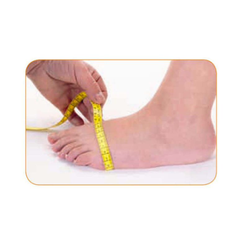 Como medir el perímetro metatarsal de su pie