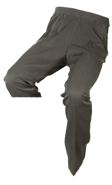Pantalón Adaptado con Cremalleras Laterales Gris Pantalón Adaptado con Cremalleras Laterales Gris