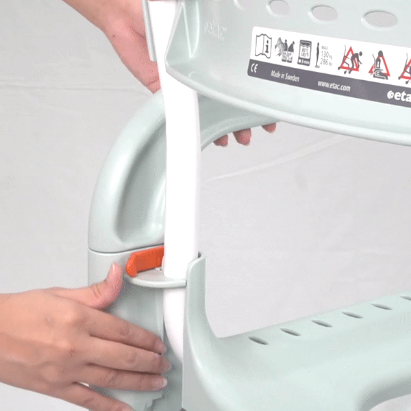 Reposabrazos desmontables silla de ducha con ruedas Clean Reposabrazos desmontables silla de ducha con ruedas Clean