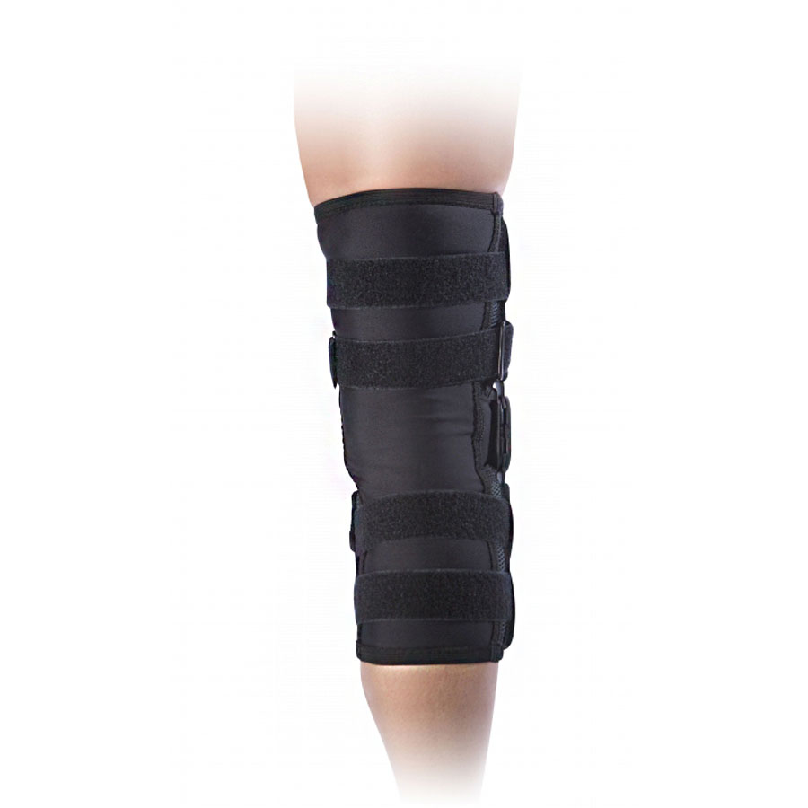 Rodillera DonJoy Playmaker II colocada en rodilla