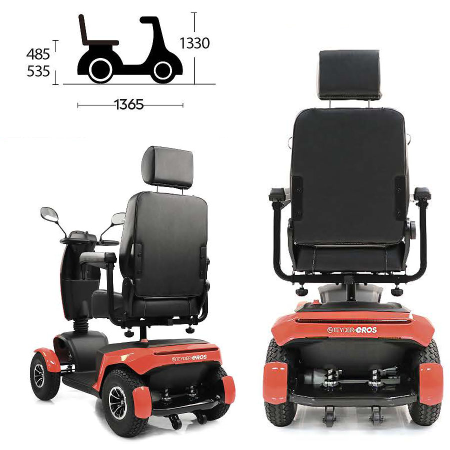 Características y medidas scooter Eros Teyder