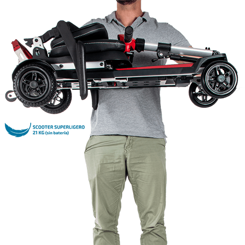Scooter compacto y plegable para movilidad reducida