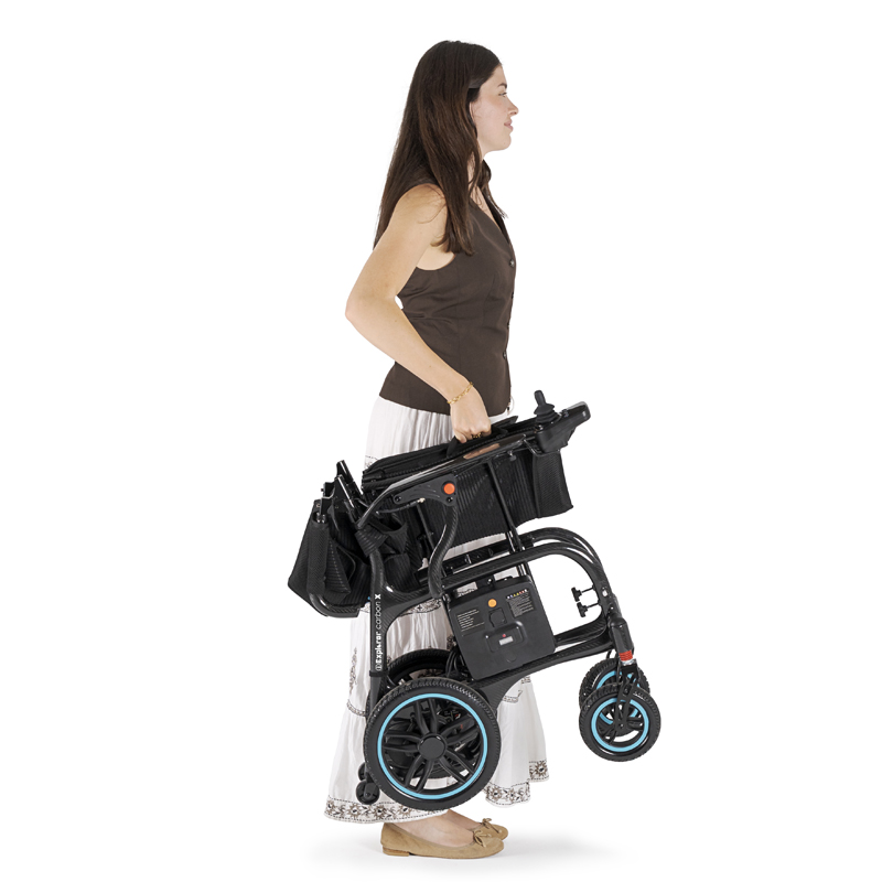 Silla de ruedas eléctrica de carbono