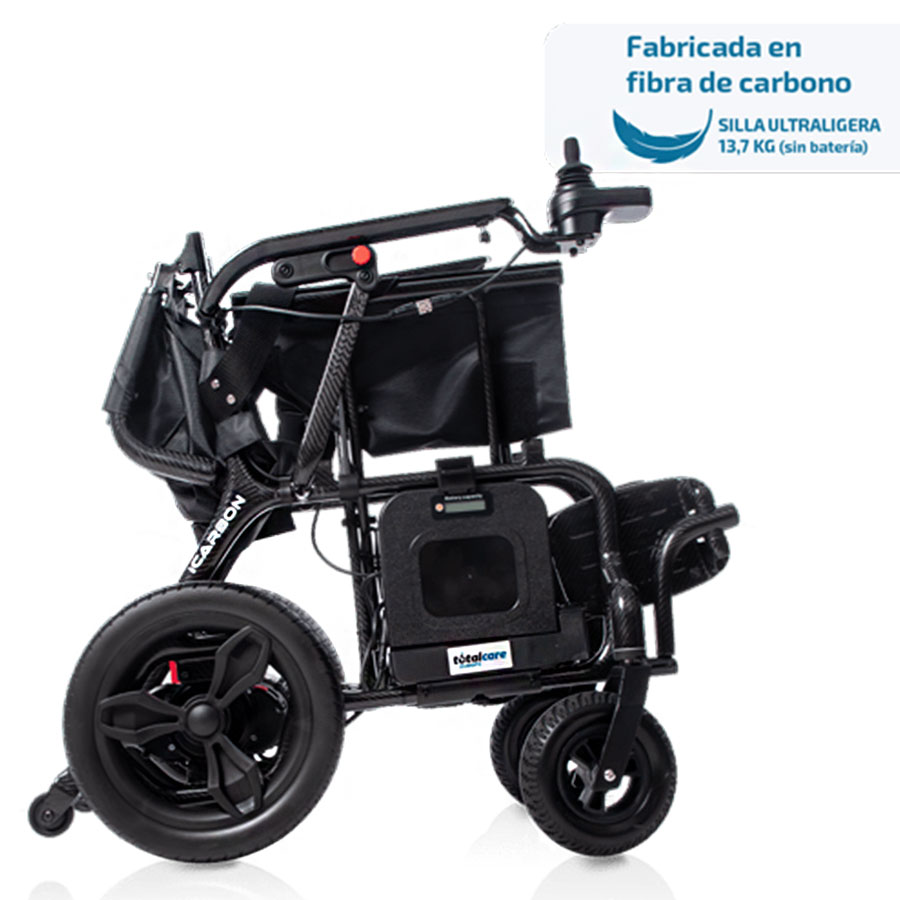 Silla de ruedas eléctrica plegable iCarbon de fibra de carbono