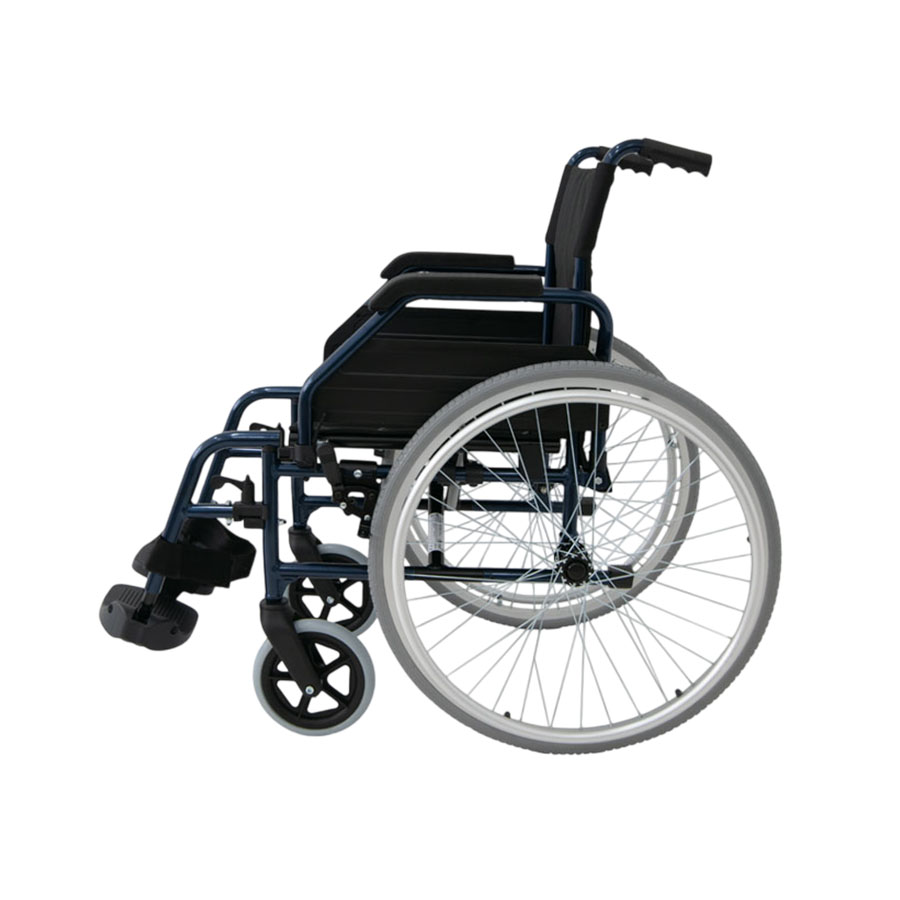 Silla de ruedas autopropulsable de aluminio con rueda de 600 mm