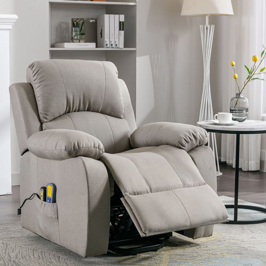 Sillón relax eléctrico con función auto-ayuda, masaje y termoterapia