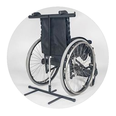Protección de vuelco para sillas de ruedas