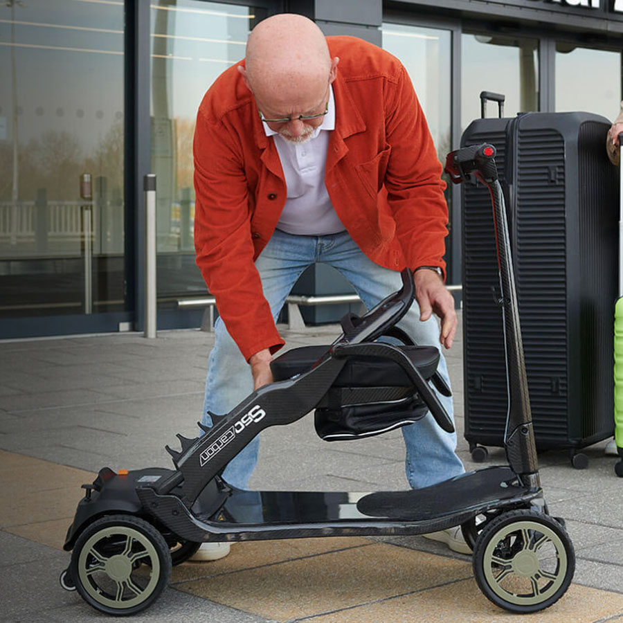 Scooter eléctrico S50 Carbon ultraligero de fibra de carbono Scooter eléctrico S50 Carbon ultraligero de fibra de carbono